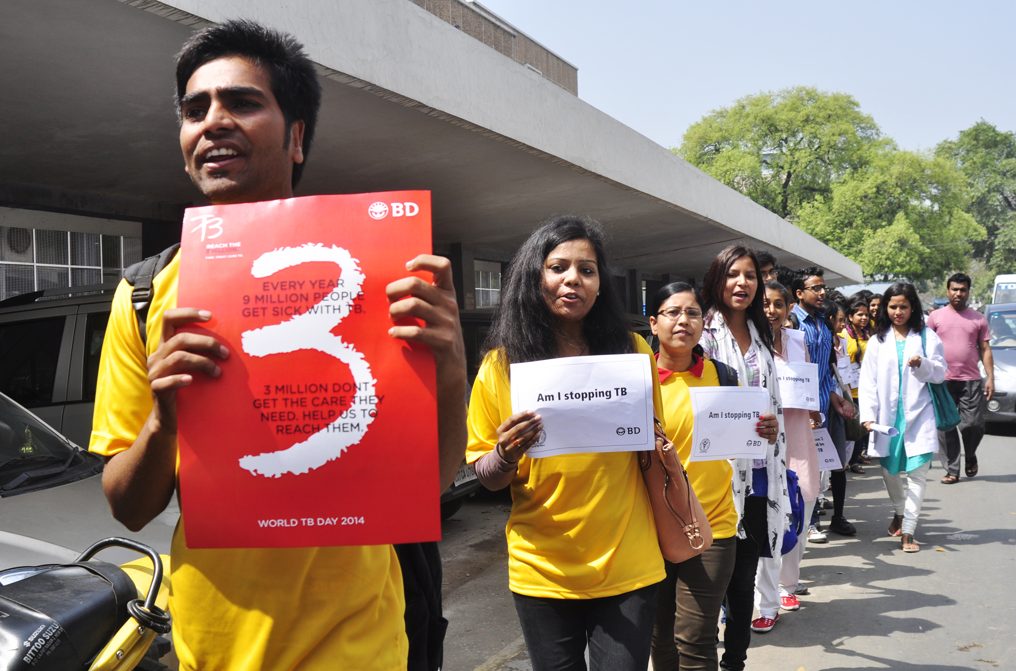 Who will stop the TB? Young India expresses solidarity with TB patients!