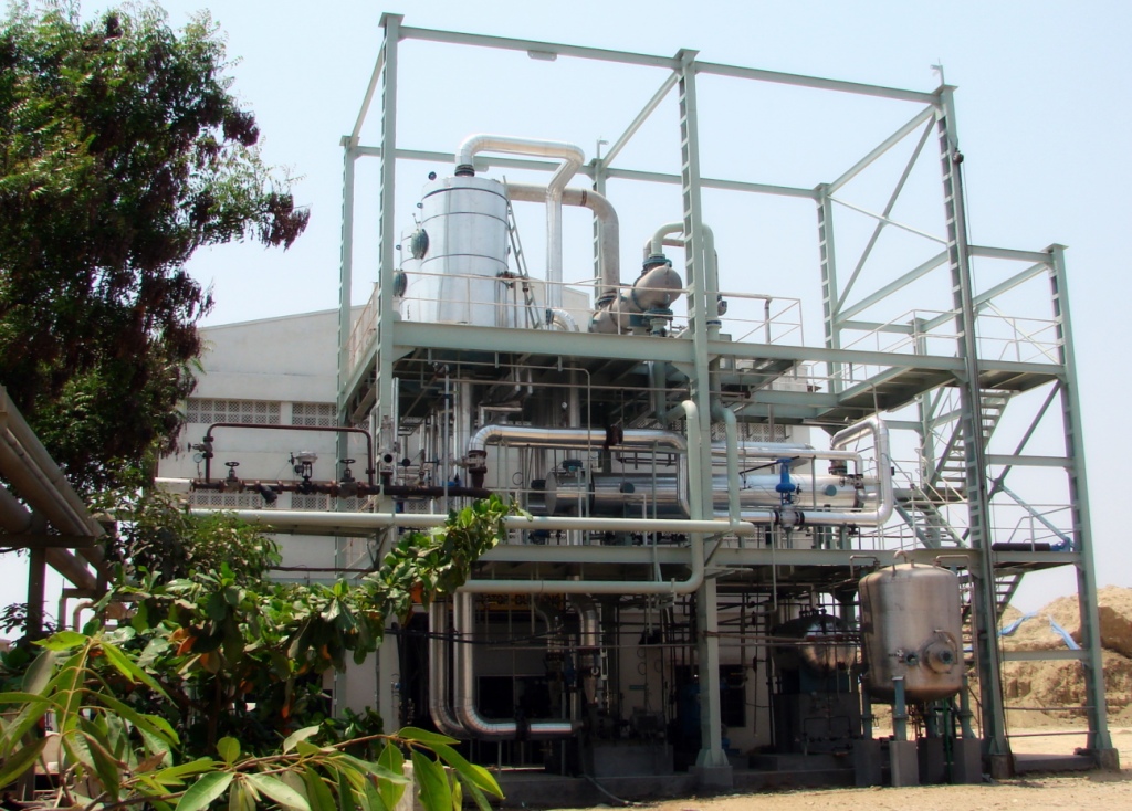 Praj Industres'  Zero Liquid Discharge (ZLD) plant